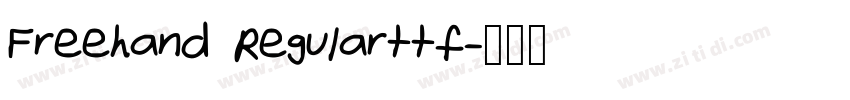 Freehand Regularttf字体转换